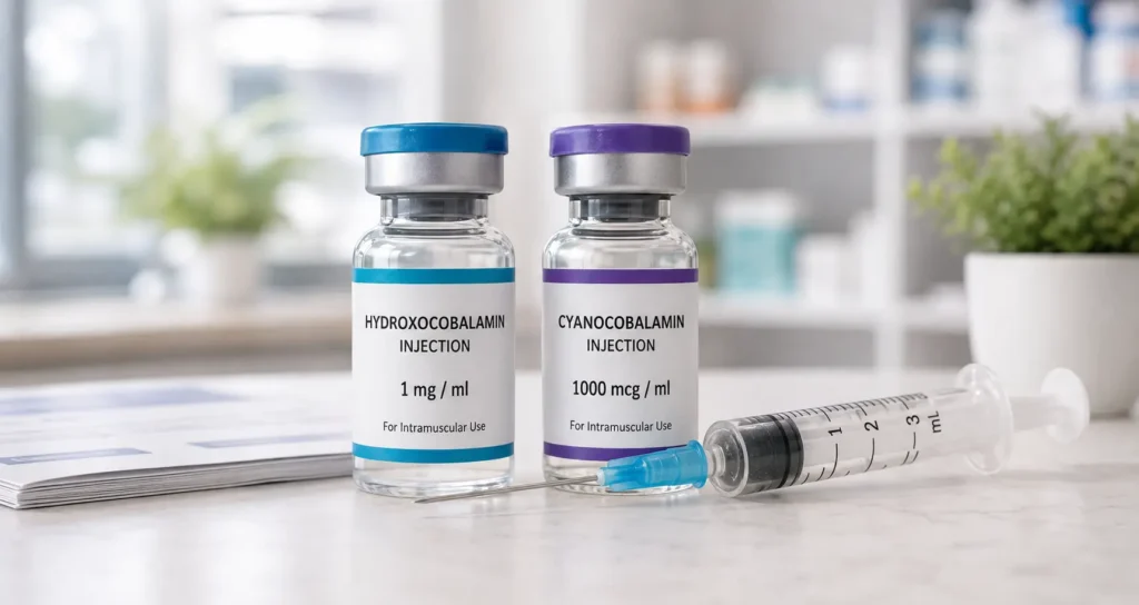 Hydroxocobalamin vs Cyanocobalamin: Which B12 Injection Is Used in the UK?